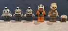 Lot Of 5 Lego Star Wars Minifigures Clone Pilot, Rebel Pilot, Hoth Rebel Trooper