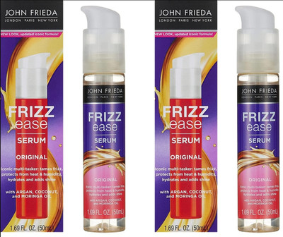 2 Pack John Frieda Ease Original Hair Serum Anti Frizz Hydratesand Smooths Hair