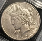 1923 S $1 Peace Dollar Silver Coin. Incredibly Fine Details! AAA Luster & Color!