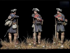 1/24 Scale 75mm 18th Century Soldier Miniature Resin Model Kit Historical Figure