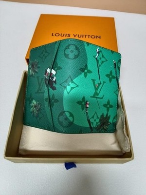 Louis Vuitton Golf Green Monogram Pocket Organizer Wallet  NEW-Verified