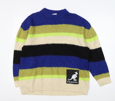 Kangol x H&M Damen Pullover bunt gestreift 2XS