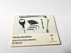 1970 1981 Harley Davidson Specification Manual All Models 99955 81 Very Rare