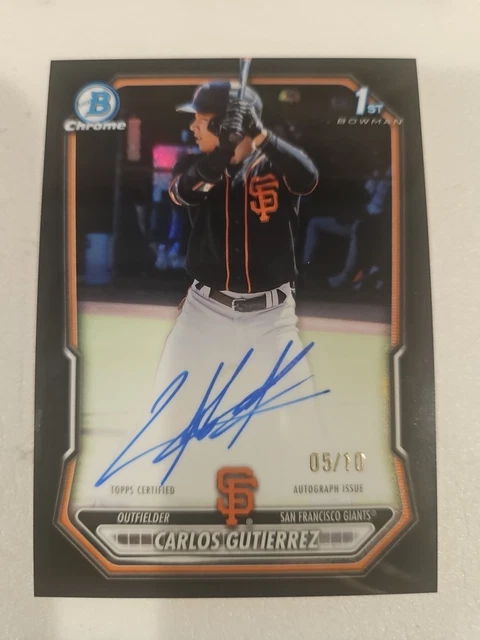 💢2026 Bowman Chrome FBC Black Refractor Auto /10 CPA‑CGU Carlos Gutierrez ☆NM☆