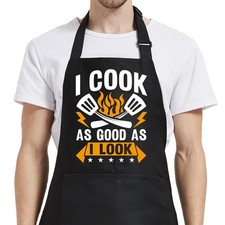 Cooking Gifts for Men, Funny Aprons for Women with Pockets for Kitchen Baking...