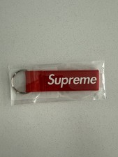 Supreme Ss26 Red Webbing Keychain 