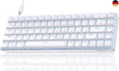 Dierya×TMKB T68se Gaming Mechanische Tastatur,60% Prozent Tastatur mit Red 