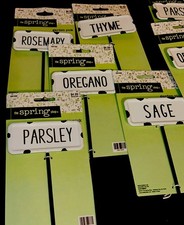 HERB Plant Label Identification Metal Garden Marker Stake 4.5”X16” 