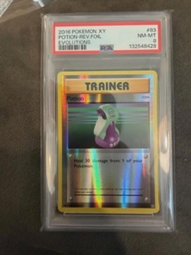 2016 Pokemon XY Potion Reverse Foil Trainer Card - PSA 8 NM-MT