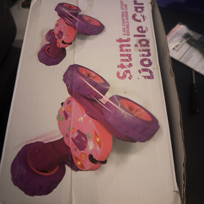 Stunt Double Car, Pink, Three King, TK-Q9, New, *Open Box Special, 1:28, 2.4 GHz