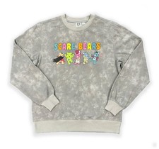 Care Bears Scare Line Up Women's Small grey wash Long Sleeve Graphic Sweatshirt