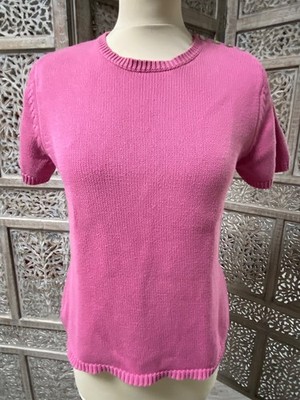 Sommer Pullover Gr.2 Strick 100% Baumwolle rosa Bonbon CYRILLUS