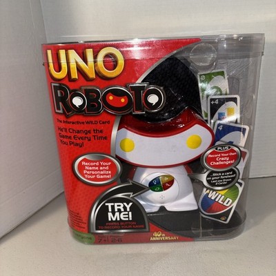 Mattel Uno Roboto 2010 The Interactive Wild Card Uno Game Needs New Batteries