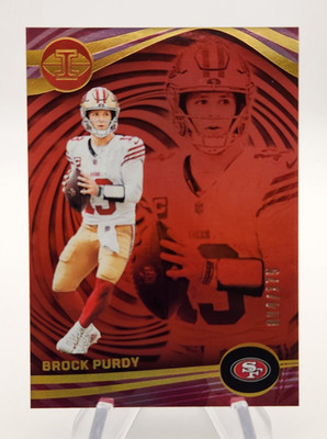 Brock Purdy 2023 Panini Illusions Red Trophy Collection /175 #89