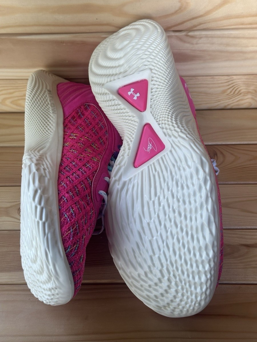 Under Armour Curry Flow 9 Sesame Street Pink Abby Cadabby Sneakers