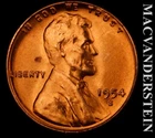1954-S Lincoln Wheat Cent - Choice Gem Brilliant Uncirculated  No Reserve #L5026