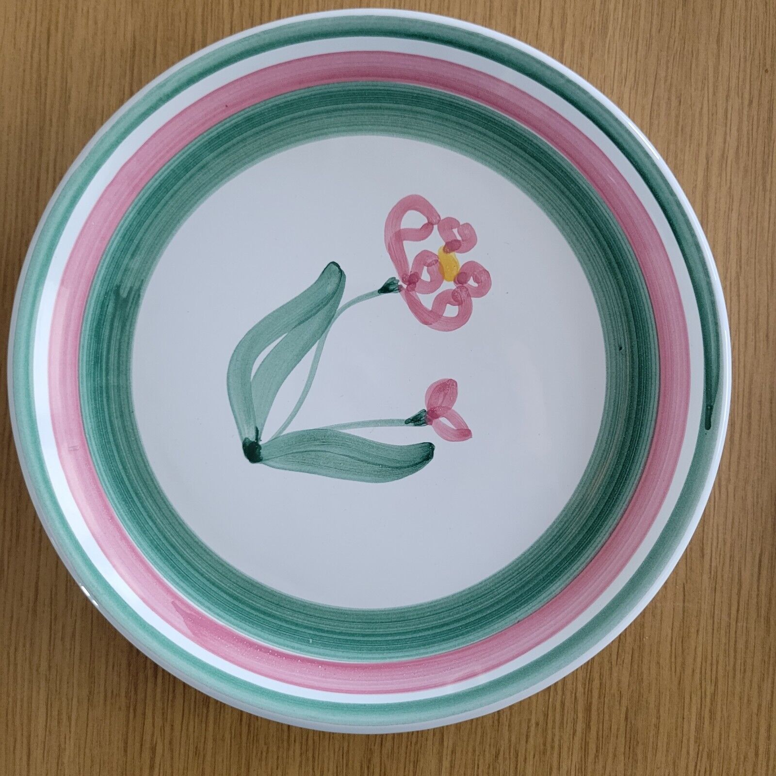 CALECA Meadow Set Of 4 8" Plates Hand Painted From Italy