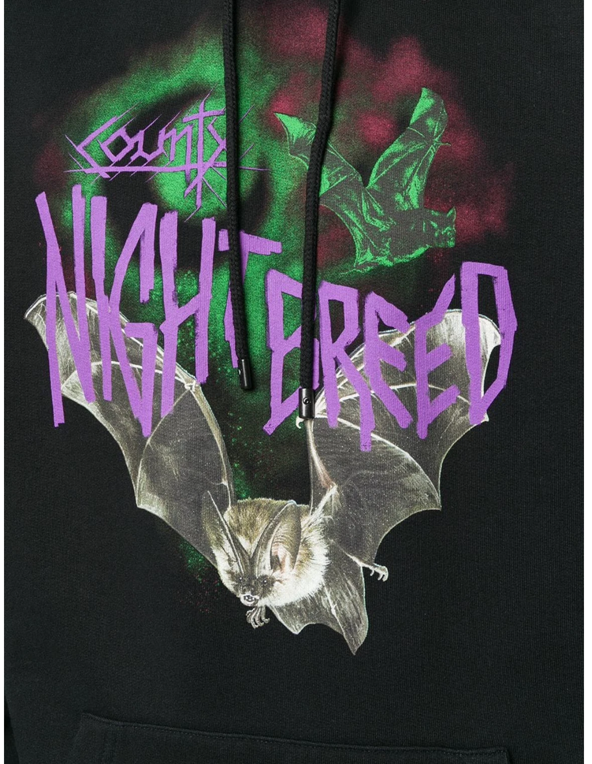 AUTHENTIC Marcelo Burlon County of Milan Men’s Bat Hoodie Multi Prints Size L