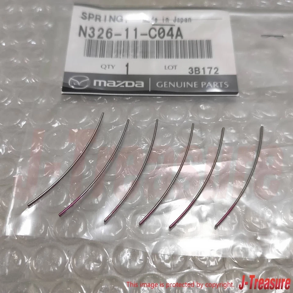 MAZDA RX-7 RX7 FC3S FD3S Genuine 13B Apex Seal Spring Set of 6 N326-11-C04A OEM - Bild 1 von 4