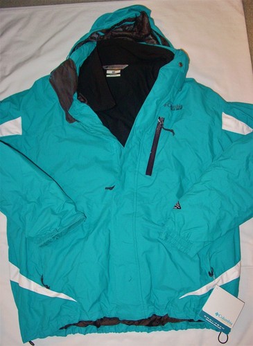 NWT OOP MEN'S COLUMBIA OMNI-TECH INTERCHANGE REVERSE CAMBER PARKA COAT-XL - $230