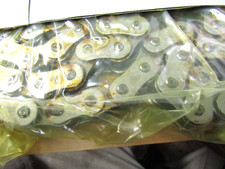   NEW RENOLD 60A1X10FT RIVETED STEEL ROLLER CHAIN W/ MASTER LINK 60 PITCH 3/4"