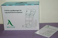 Aralstar Air Compression Foot & Legs Massager With Heat & LCD Control -- NEW