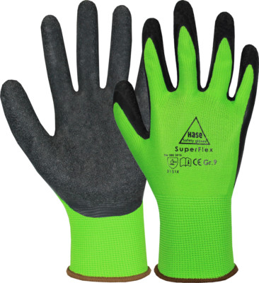 Handschuhe Superflex Arbeitshandschuhe 10 Paar Montagehandschuhe Latex Gr. 6-11