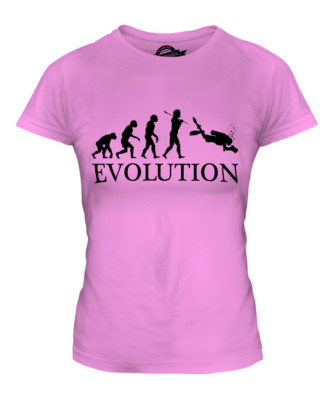 UNDERWATER PHOTOGRAPHY EVOLUTION OF MAN LADIES T-SHIRT TEE TOP GIFT