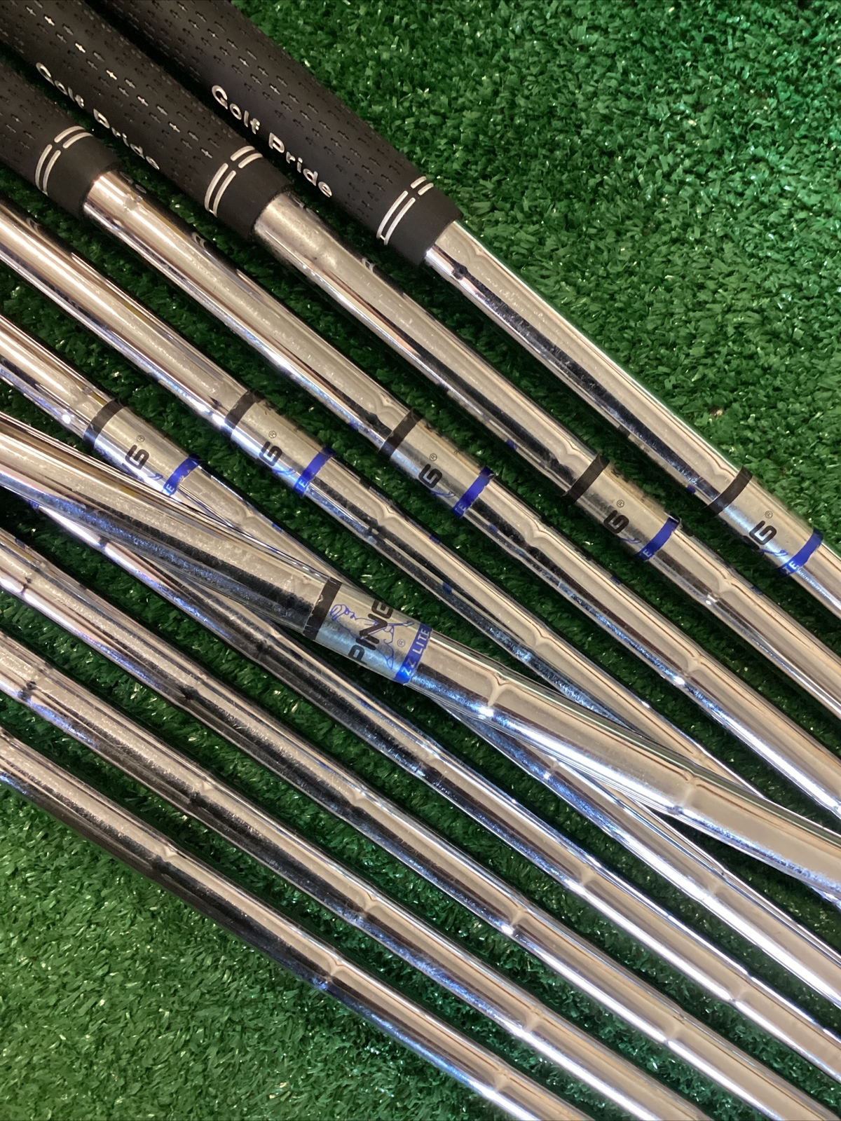 Ping Eye2 Black Dot Iron Set 1PW, SW With ZZ Lite Steel Shafts (no 8