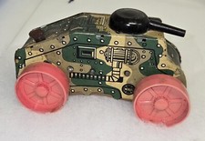 Rare Vintage Collectible Marx Tin Wind-up 1940  s Era E12 Metal Wind up Toy Tank