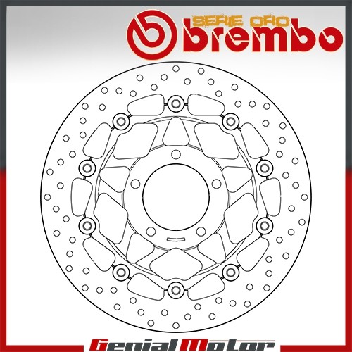Brake Disc Floating Brembo Oro Front for Triumph Tiger 1050 2006 > 2014 - Picture 1 of 2