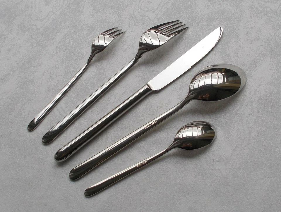 Raro BSF Chiaro Pulido 5-tlg. Menübesteck Acero Inox. 18/10 Nueva Fábrica Ovp - Imagen 2 de 3