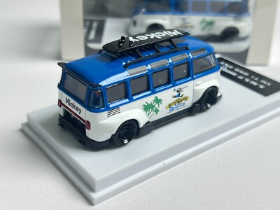 ミニカー 4R-713 LMLF Model 1/64 VW T1 RWB BUS 1:64 GB LMLF Blue VW T1 RWB Van Bus Kombi Model Diecast Car