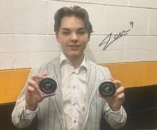 Jaxon JACOBSON Signed 8x10 PHOTO! NHL Draft 2027! Brandon Wheat Kings ! W/COA