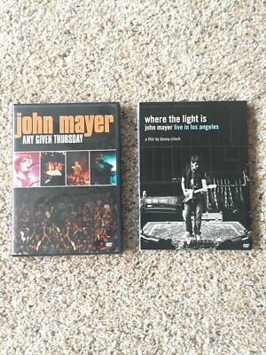 Where The Light Is John Mayer Live In Los Angeles & Any Given Thursday 2 DVD LOT