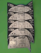 5 VTG 1999 Pok mon Burger King Kids Club Collect'em All Inserts