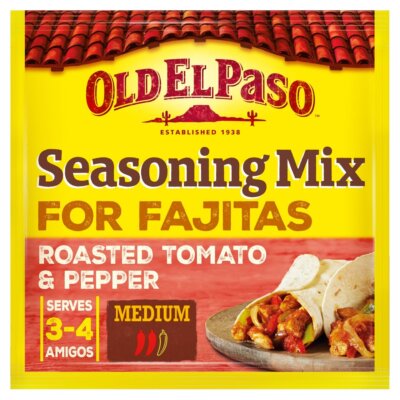 PACKUNG MIT 6 Old El Paso Fajita Gewürzmischung Geröstete Tomate & Paprika 35g