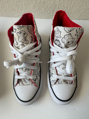 Converse Pokémon X Chuck Taylor All Star HI Poke Ball A01230C (Youth Size US 13) - Picture 3 of 8