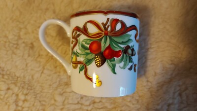 Original Tiffany & Co Japan Holiday Garland Christmas Tasse