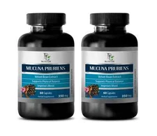 Organic Support - MUCUNA PRURIENS - Performance Boost 2 Bottles 120 Capsules
