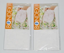 New Lot of 2 Bondex White Lace Iron-On Patches 5"x7"