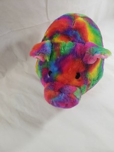 tie dye plush piggy bank