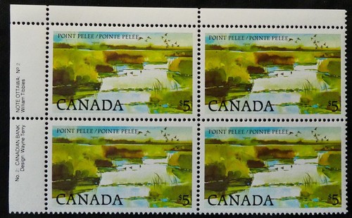 *Kengo* Canada stamp #937i inscription block HV plate 2 UL MNH CV$75 @475