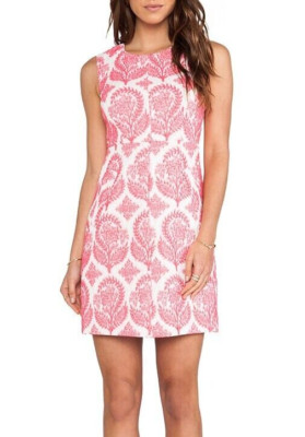 DIANE VON FURSTENBERG Carpreena Floral Stamp Mini A Line Dress In Tulip 2 $425
