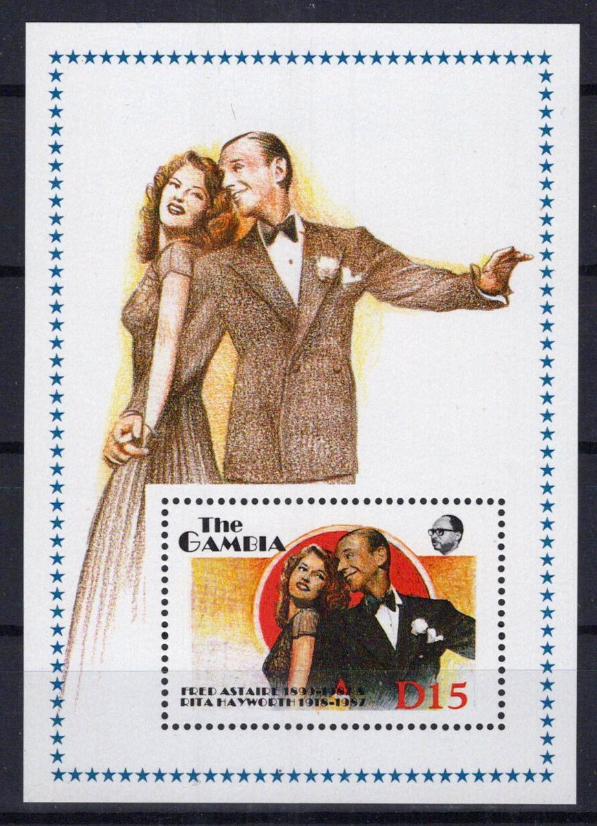 Gambia 777 MNH Fred Astaire & Rita Hayworth Zayix Stamps