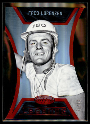 2016 Panini Certified Racing NASCAR Legends MIRROR RED Fred Lorenzen #40/75