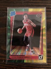 JOSH CHRISTOPHER RATED ROOKIE DONRUSS CARD GREEN AND YELLOW PARALLEL 2021-2022