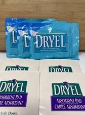 3 DRYEL Clean Breeze Dry Clean Dryer Activated Cloths, 4 Dryel Absorbent pads