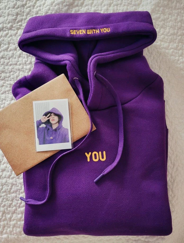 BTS Jimin Hoodie WITH YOU HOODY Pullover Sweatshirts Photo fan