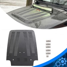 Fits 1997-2002 Jeep Wrangler Tj Aluminum Vented Hood Louver Black Powdercoat